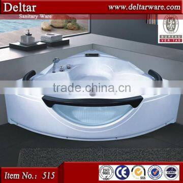1800mm 2 Person Indoor Hot Tub, Two Side Glass Bathtub, Freestanding Bathtub Popular Acrylic Bathtubs