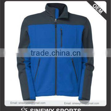 softshell jacket men & waterproof softshell jacket custom 2015 black royal color