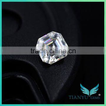 Lab Grown Color Diamonds Asscher Cut Forever Brilliant Moissanite photo-3