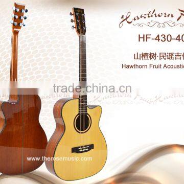China Guitar Factory Handmade Spruce & Walnut Plywood Mahogany Neck Acoustic Guitar