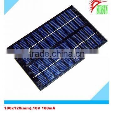 PET laminated 1.8W 10V 180mA solar panel