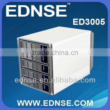 EDNSE 3U Network storage kit ED3005 5 x 3.5" SATA Hot Swap into 3 x 5.25" Drive Bays sata1/2/3 and sas HDD trays Hot-swap 6GB
