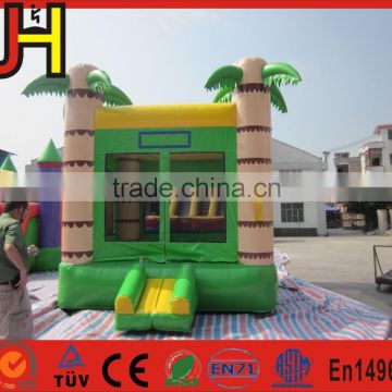 Beautiful Cheap Inflatable Trampoline With Coconut Tree For Sale