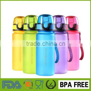 new kids school fashionable plastic sport portable flip top eco joyshaker filter drinking pc water bottle