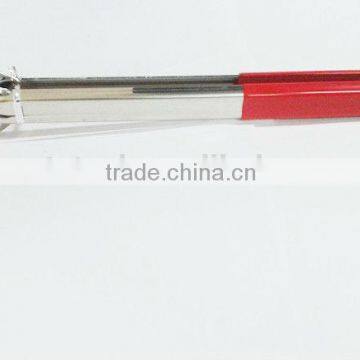 Stainless steel food tongs with silica gel handle