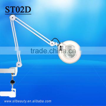 Newest table type skin cold light magnifying lamp with clip 3x 5x 8x 10x magnification