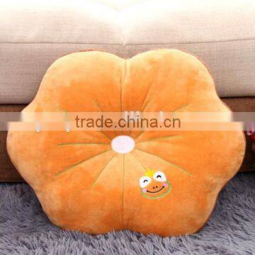 beautiful plush lotus leaf shaped cushion pillow