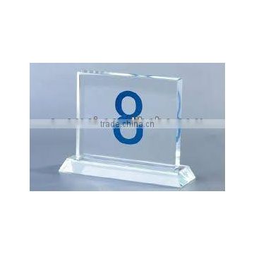 acrylic table number holders with thick base