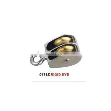 China factory supplier Rigging single/ Double pulleys with fixed eye