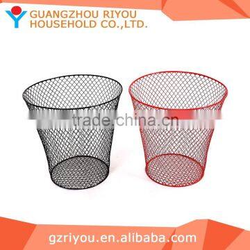 2015 New Style Circular mini metal wire colorful trash bin