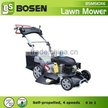 20" New Steel Deck Self-propelled Gasoline Lawn Mower (4 in 1)