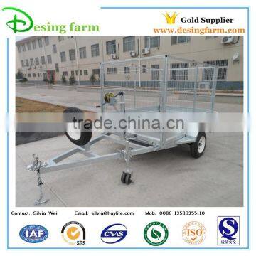 Hot dip galvanized box semi trailer with trailer mesh