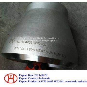 ASTM A403 WP316L concentric reducer