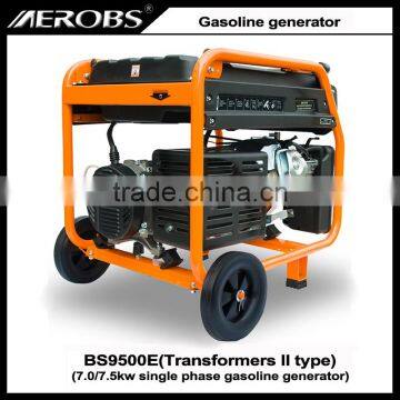 BS9500E 7.0 7.5KW Single Phase Electric Start Gasoline Generator