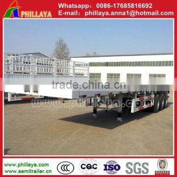 2017 China Best-selling Car Towing Trailer/ Flatbed Semi Trailer/ Heavy Duty Truck Semi Trailer photo-3