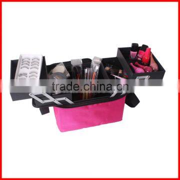 Soft Makeup Train Bag Case Pockets Artist Cosmetic Bag photo-3