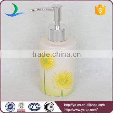 Beautiful Bathroom Toilet Ceramic Bath Set in Purple Sunflower Design photo-2