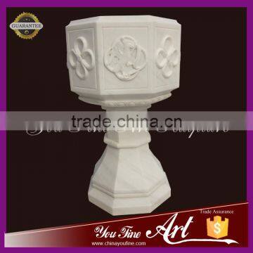 Regious White Marble Baptism for Sale photo-4