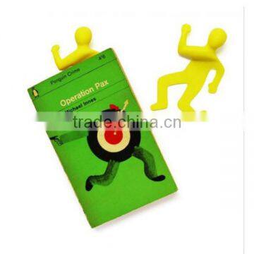 Squashed Mark Dead Man Bookmark Funny Novelty Silicone Bookmark