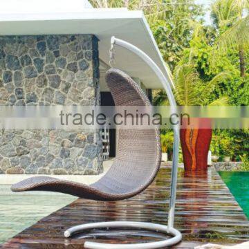 2016 wicker patio swings outdoor mermaid shape lounge chair