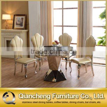 Antique French Home Furniture Round Granite Dining Table photo-5