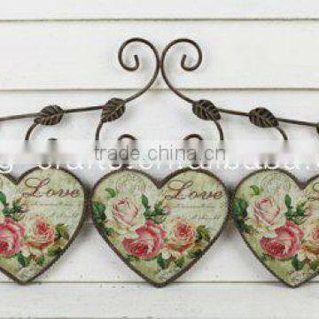 Metal decorative vintage wall hook for home decoration