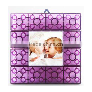 DIY Block Toy Photo Frame LED Table Lamp photo-3