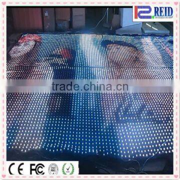 Flexible led video screen stage backdrop led curtain