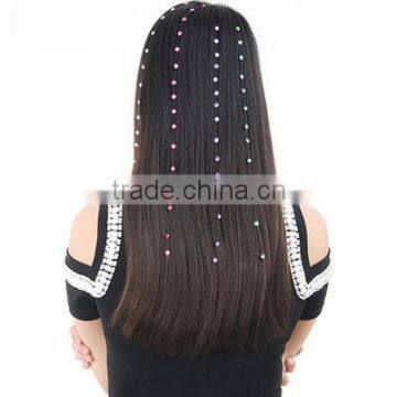 Hot Sale Fashion Rhinestone Hair Diamond Hair Accessories Iron-on Hair Jewel