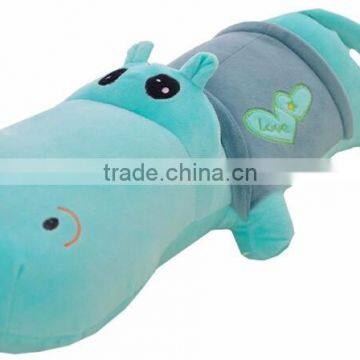 Cute Plush toy stuffed animal hippo pillow doll