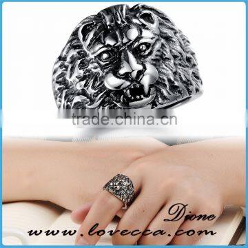 Wholesale Men Jewellery Animal Lion Ring Stainless Steel Men photo-4