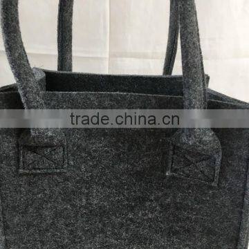 Customized 2pcs Cheap Handle Foldable Felt Shopping Bag photo-4