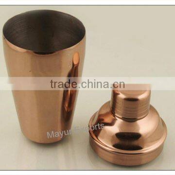 Stainless Steel Cocktail Shaker - Copper Finish photo-3