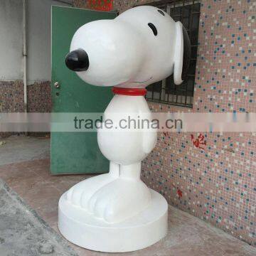 FRP cute dog sculpture statue