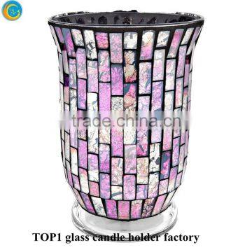 Moroccan Mosaic Glass Tea Light Votive Candle Holder in 4 Colours photo-3