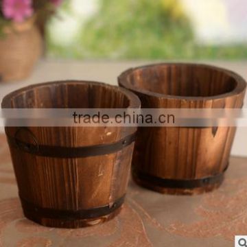 Outdoor Garden Wooden Planter/Wholesale Flower Pots/Wooden Bulk Flower Box