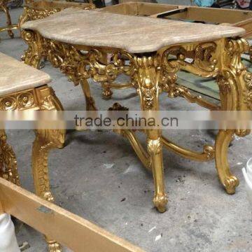 French Style Living Room Furniture Console Table and Wall Mirror photo-5