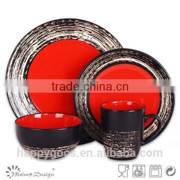 18pcs Antique Glazed Dinner Set Ceramic photo-5