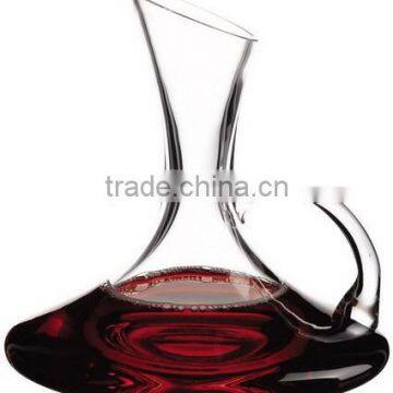 oblique mouth glass decanter