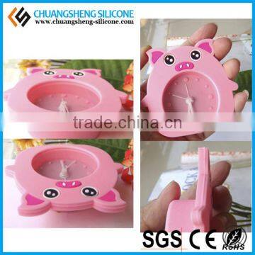 Cat Shaped Silicone Table Clock, Animal Figure Alarm Clock, Ring Clock photo-4