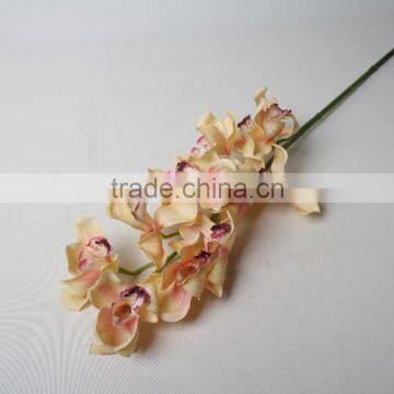 Real Touch Decorative Artificial Cymbidium Orchid Flower for Landscaping Decoration photo-5