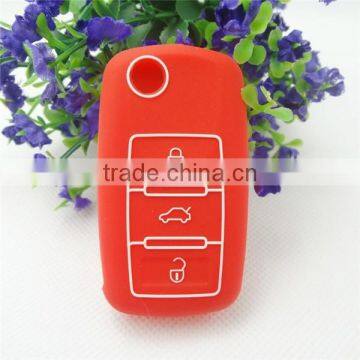 Silicone Remote Key Covers For Volkswagen 3+1 Buttons, for Passat,magotan Keys With White Line photo-2