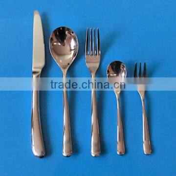 5 Pcs Stainless Steel Cutlery Set,mirror finish