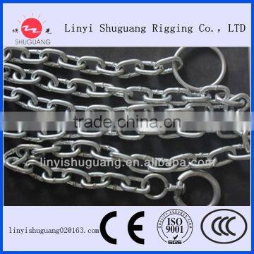 Dog Lead With Nyloy Handle Anmal Chain photo-4