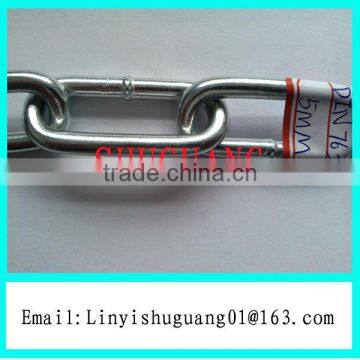 G30 Zinc Plated DIN763 Welded Steel Chain