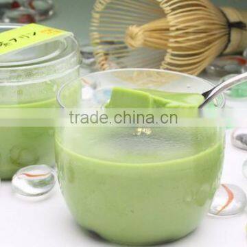 Japanese Green Tea Matcha powder for pudding produced in Fukuoka Japan YAME-cha