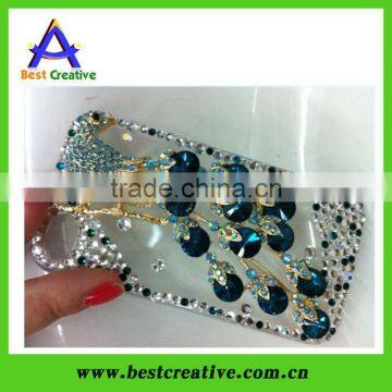 peacock case for iphone 4g peacock chrome diamond case for iphone 4