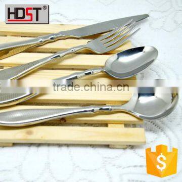 2015 new design Stainless Steel flight cutlery set laser line on handle