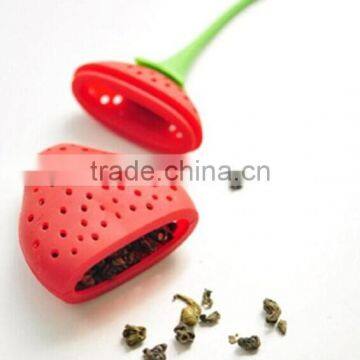 Super Cute Fantastic Strawberry Design Silicone Tea Infuser Strainer Teapot Teacup