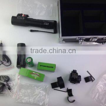 Tactical Professional Hunting Green Laser Sight With 1000 Lumens CREE T6 LED Flashlight With Strobe Light photo-6